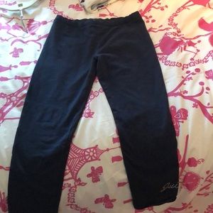 Kids juicy couture cropped navy leggings size 8